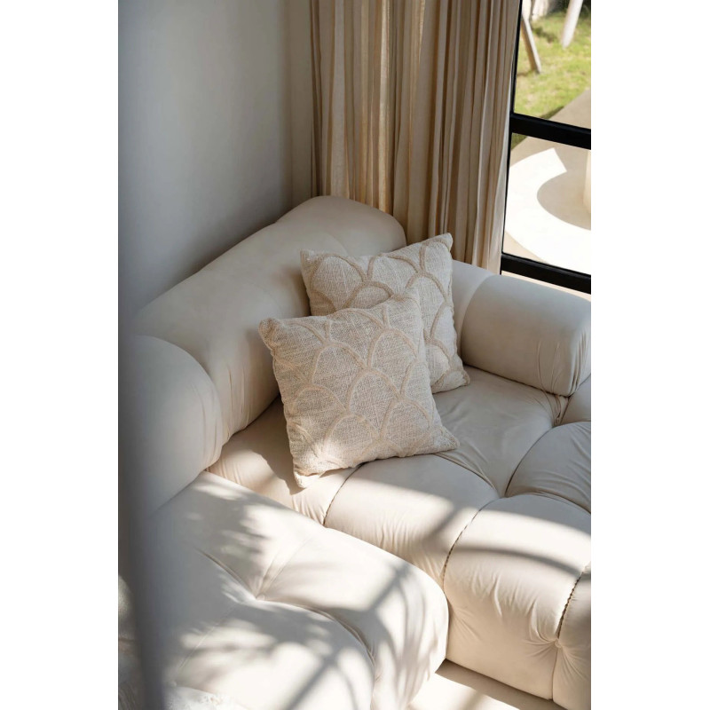 Housse de coussin originale Carrée 50x50 en Coton Naturel The Sahara 