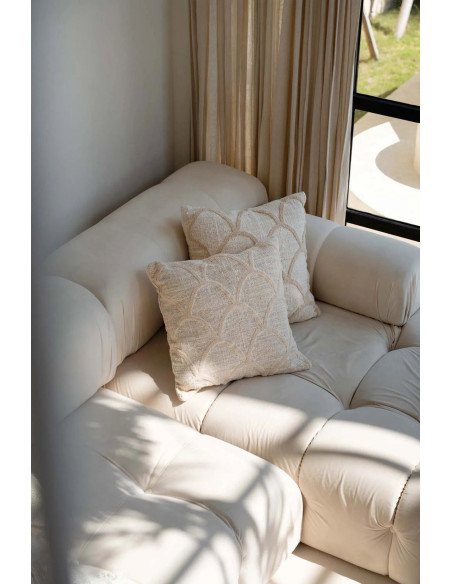 Housse de coussin originale Carrée 50x50 en Coton Naturel The Sahara 