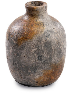 Vase Rond Hauteur 19 cm en Terre cuite Gris antique The Classy 