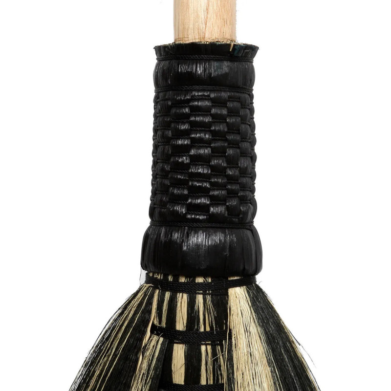 Balai indonésien en Bois Herbe Naturel Noir The Big Broom 