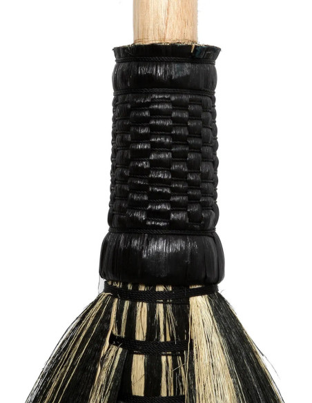 Balai indonésien en Bois Herbe Naturel Noir The Big Broom 