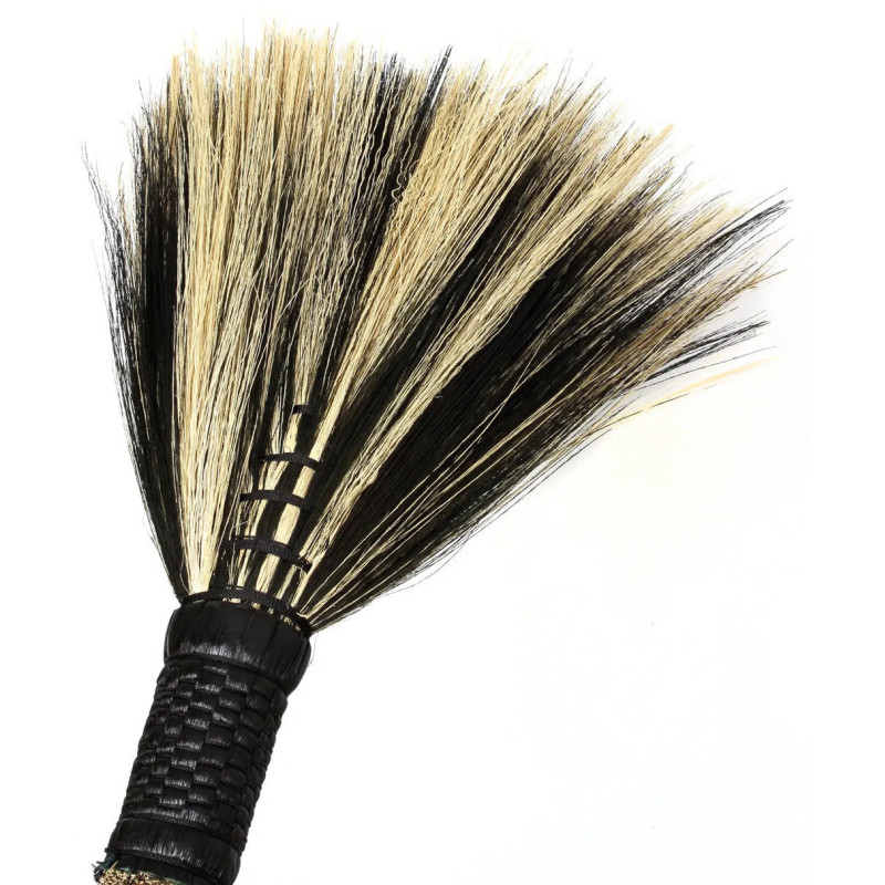 Balai indonésien en Bois Herbe Naturel Noir The Big Broom 