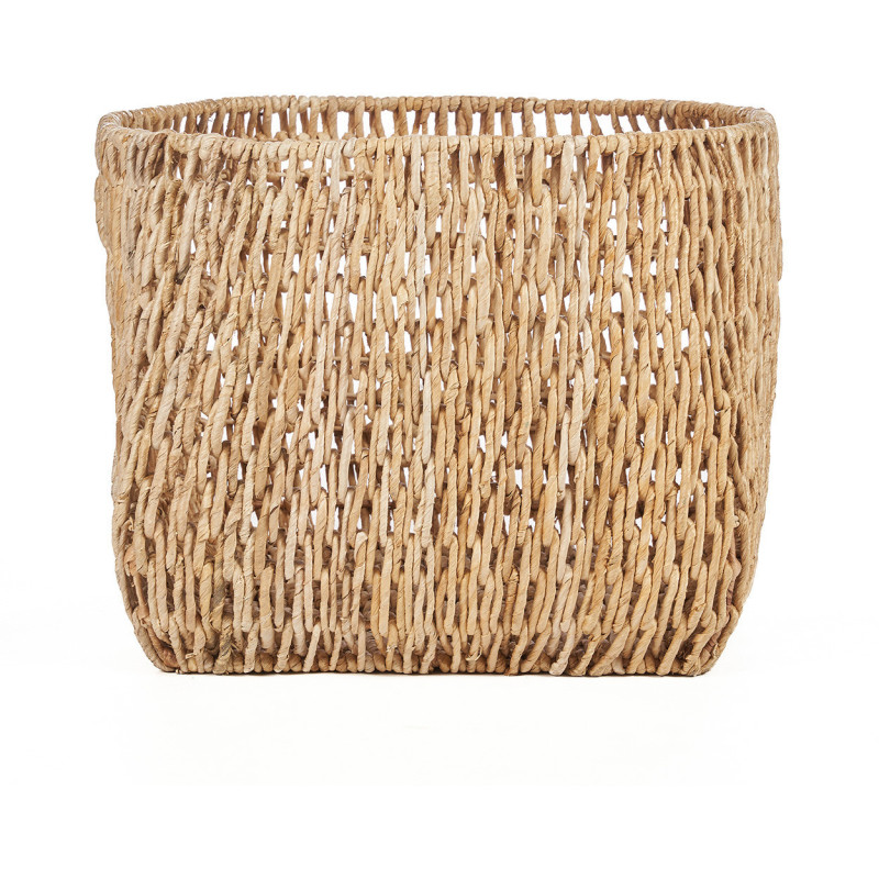 Grand Panier de rangement bohème chic Rond 55 cm Feuille de bananier Naturel Tressé The Louh Louh 