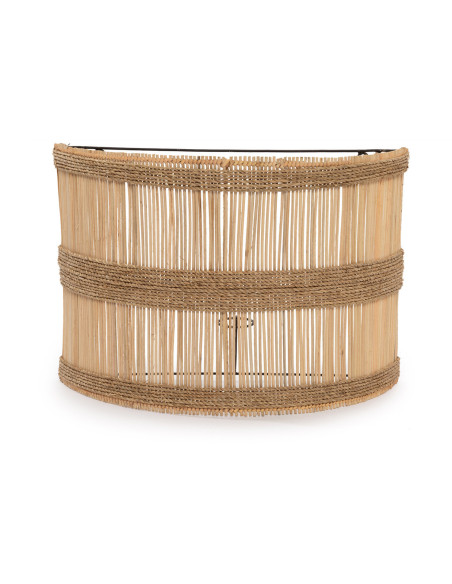 Abat-jour pour applique murale 40x30 Rotin Naturel The Doedoe 