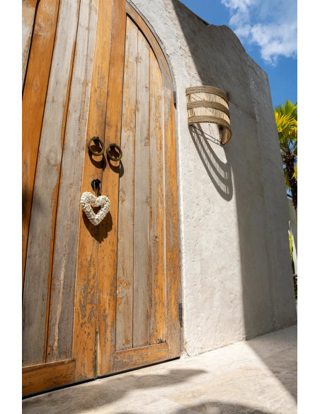 Abat-jour pour applique murale 40x30 Rotin Naturel The Doedoe 