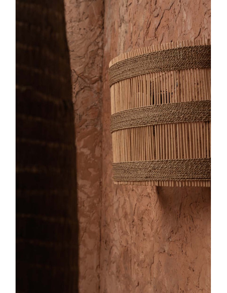 Abat-jour pour applique murale 40x30 Rotin Naturel The Doedoe 