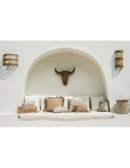 Abat-jour pour applique murale 25x50 Rotin Naturel The Jalal 