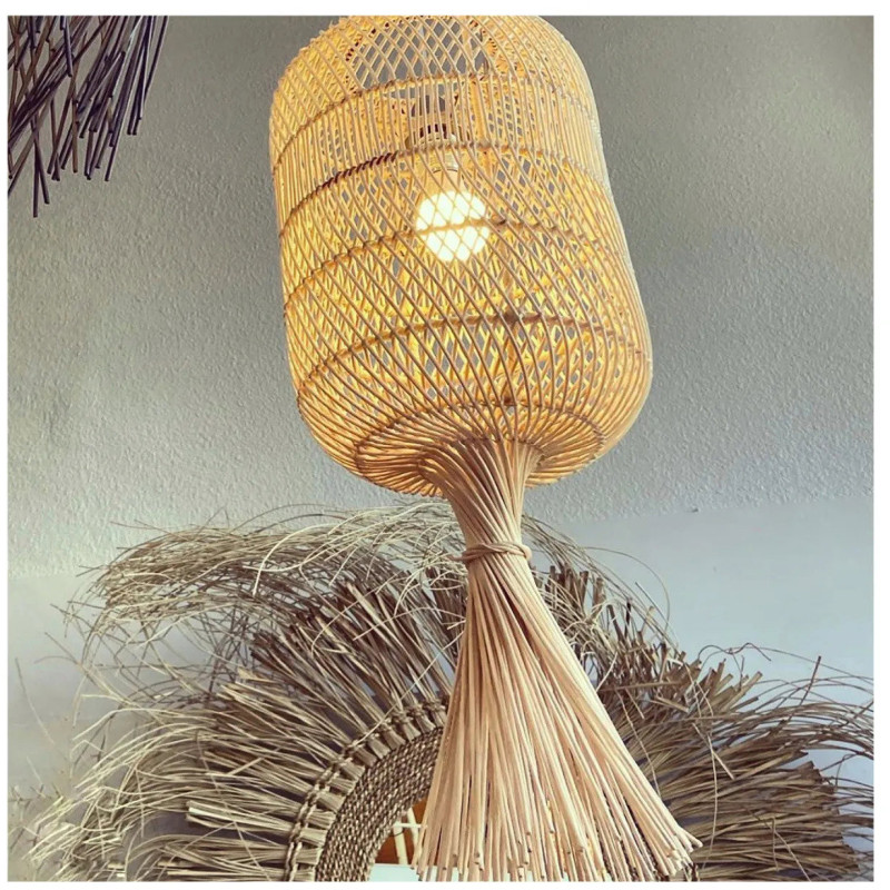 Abat-jour pour suspension 29 cm Rotin Naturel The Dumpling 