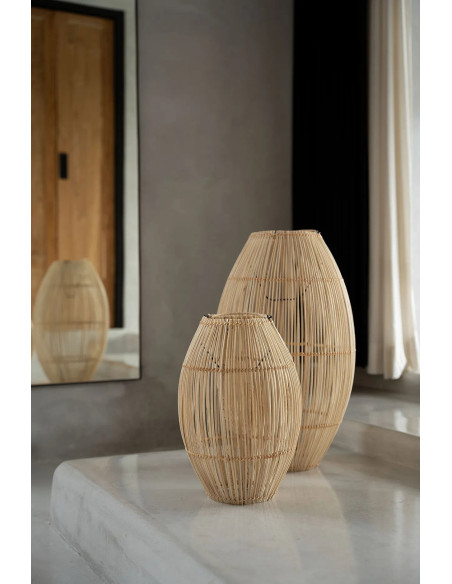 Abat-jour pour suspension 30 cm Rotin Naturel The Zuri 