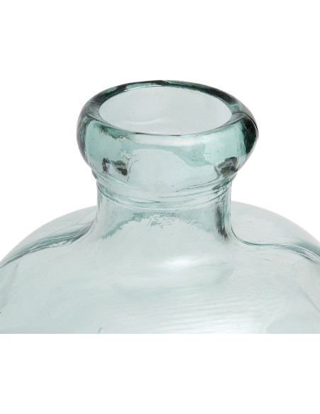 Grand Vase organique Dame-jeanne Hauteur 50 cm Verre recyclé Bleu Transparent The Bola 