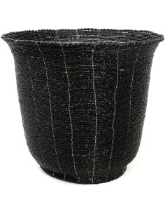 Panier de rangement original Coupe 23x21 en Perle Noir The Beaded 