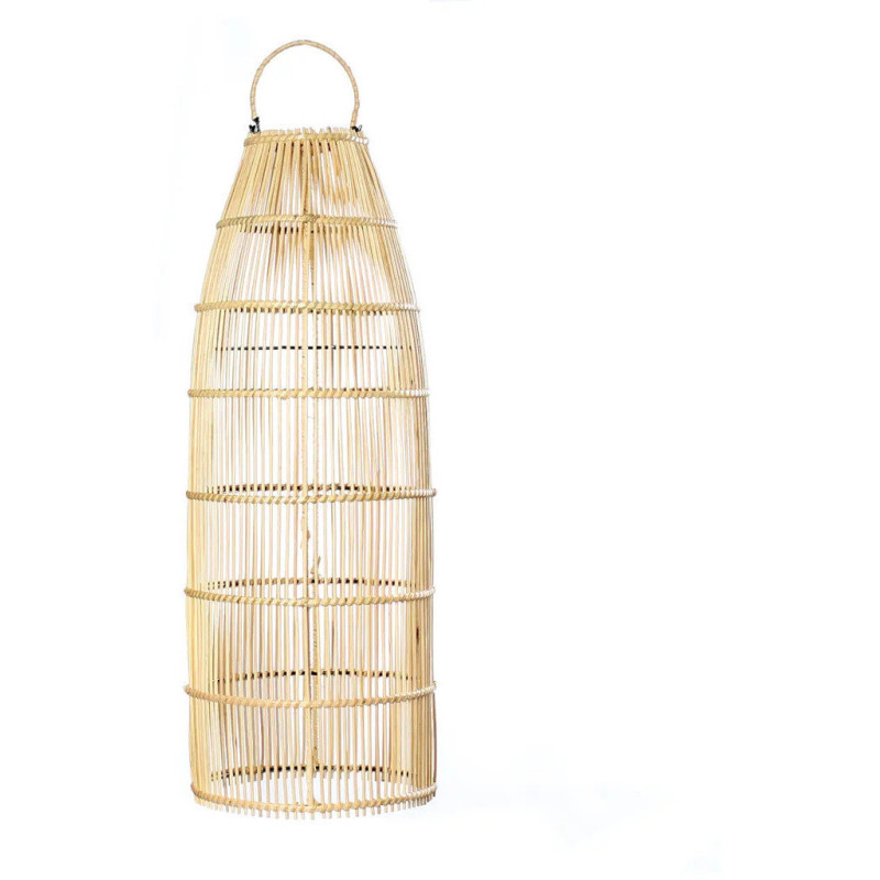 Abat-jour pour suspension 22 cm Rotin Naturel The Fish Trap 