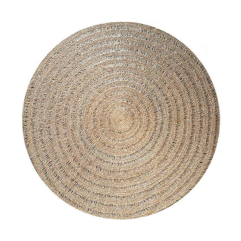 Tapis Rond 100 cm en Raphia Sisal Palmier Naturel The Seagrass 