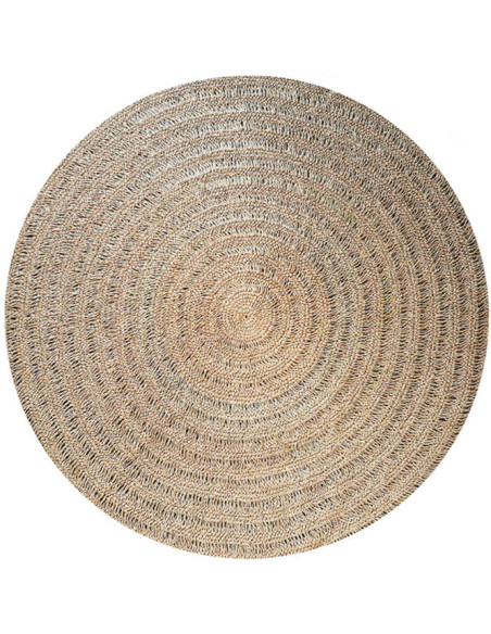 Tapis Rond 100 cm en Raphia Sisal Palmier Naturel The Seagrass 