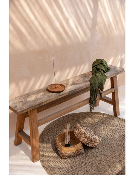 Tapis Rond 100 cm en Raphia Sisal Palmier Naturel The Seagrass 