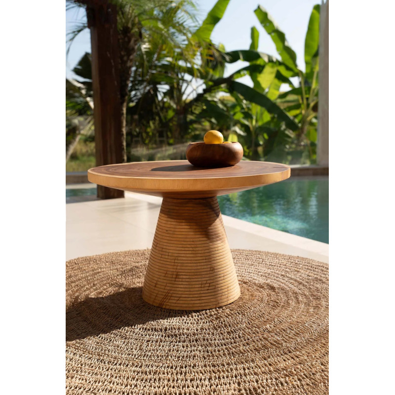 Tapis Rond 100 cm en Raphia Sisal Palmier Naturel The Seagrass 