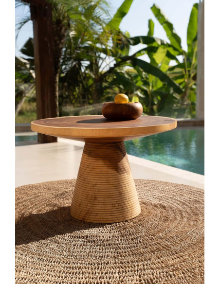 Tapis Rond 100 cm en Raphia Sisal Palmier Naturel The Seagrass 