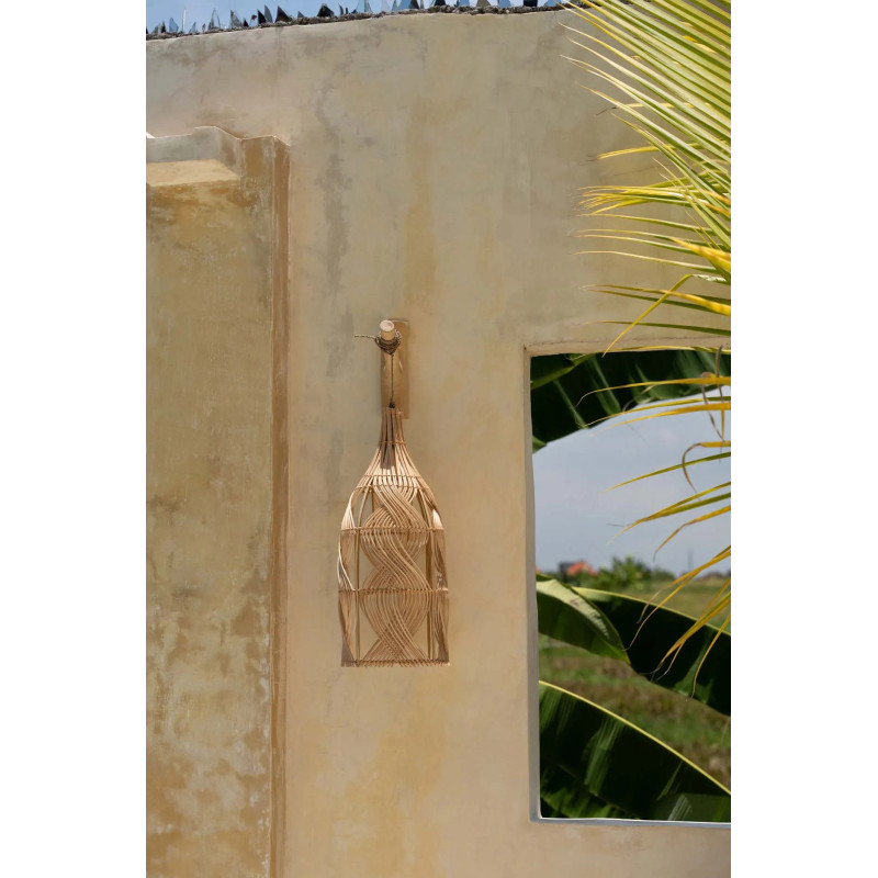 Abat-jour pour suspension 20 cm Rotin Naturel The Garaffa 