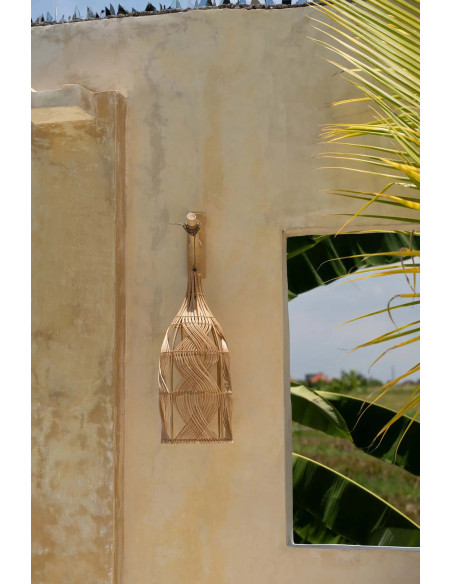 Abat-jour pour suspension 20 cm Rotin Naturel The Garaffa 