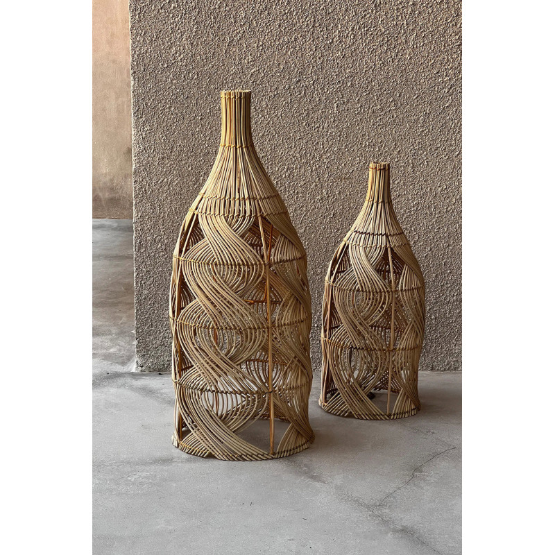 Abat-jour pour suspension 20 cm Rotin Naturel The Garaffa 