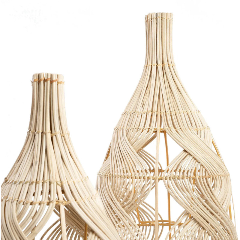 Abat-jour pour suspension 20 cm Rotin Naturel The Garaffa 