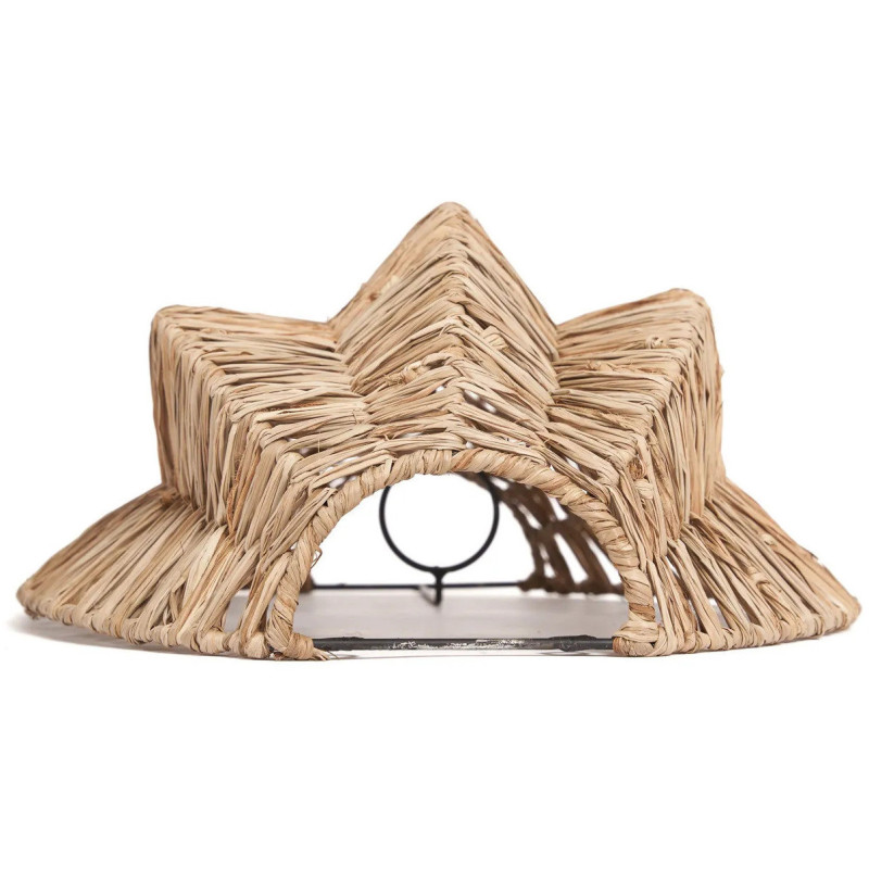 Abat-jour pour applique murale 15x40 Raphia Naturel The Avanti 