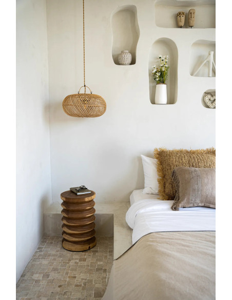 Abat-jour pour suspension 40 cm Rotin Naturel The Wholly 