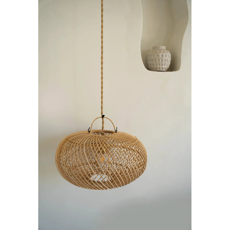 Abat-jour pour suspension 40 cm Rotin Naturel The Wholly 