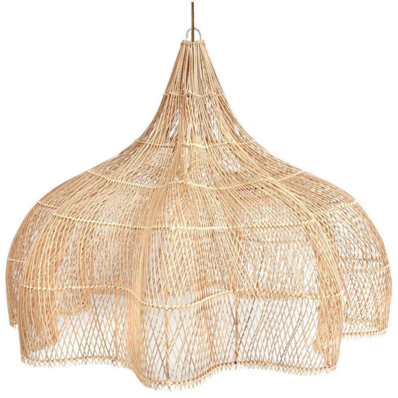 Abat jour original XXL pour suspension 150 cm en Rotin Naturel The Whipped 