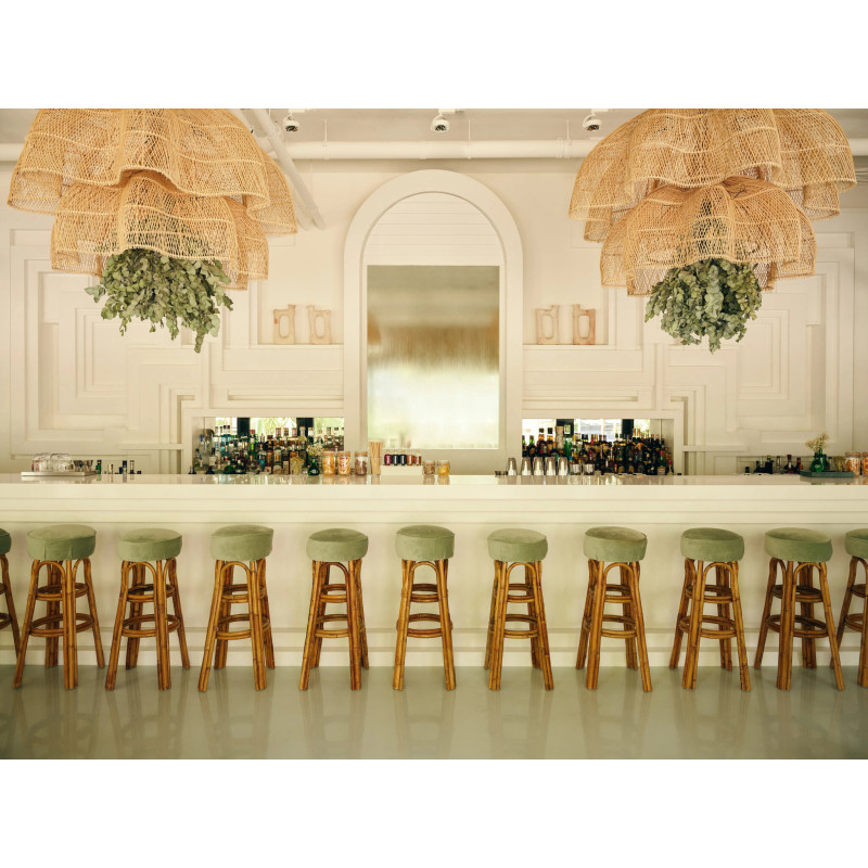 Abat jour original XXL pour suspension 150 cm en Rotin Naturel The Whipped 