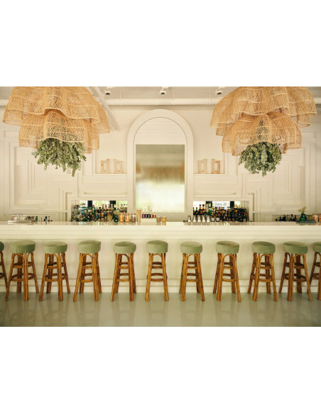 Abat jour original XXL pour suspension 150 cm en Rotin Naturel The Whipped 