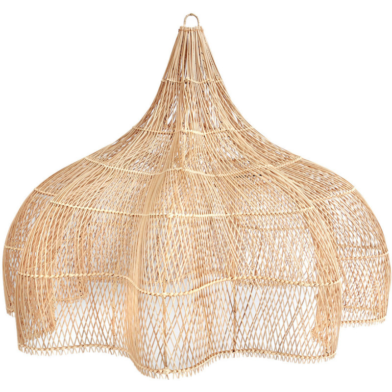 Abat jour original XXL pour suspension 150 cm en Rotin Naturel The Whipped 