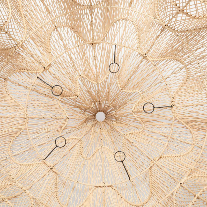Abat jour original XXL pour suspension 150 cm en Rotin Naturel The Whipped 