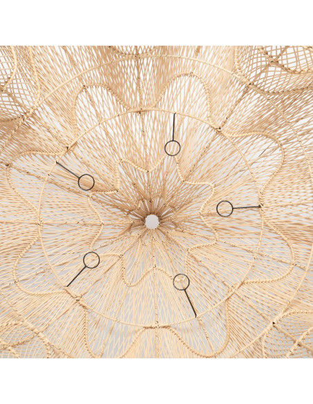 Abat jour original XXL pour suspension 150 cm en Rotin Naturel The Whipped 