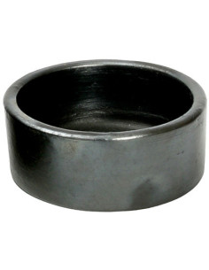 Bol de service rond 10 cm Terre cuite Noir Effet brulé The Burned 