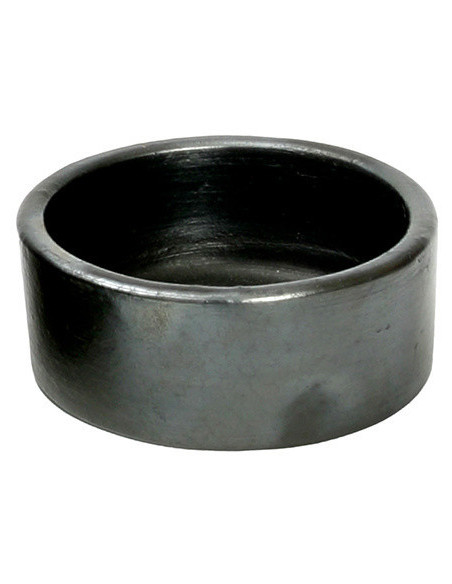 Bol de service rond 10 cm Terre cuite Noir Effet brulé The Burned 