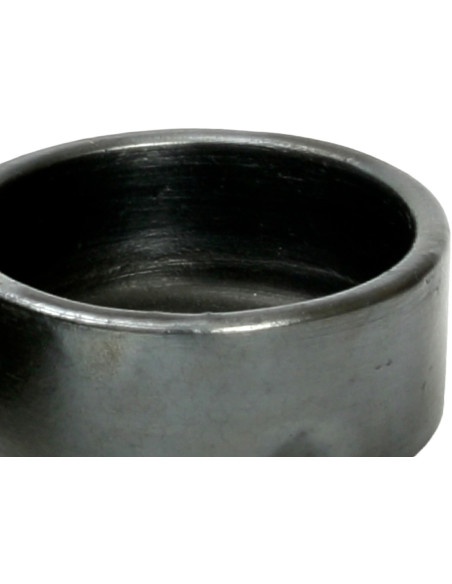 Bol de service rond 10 cm Terre cuite Noir Effet brulé The Burned 