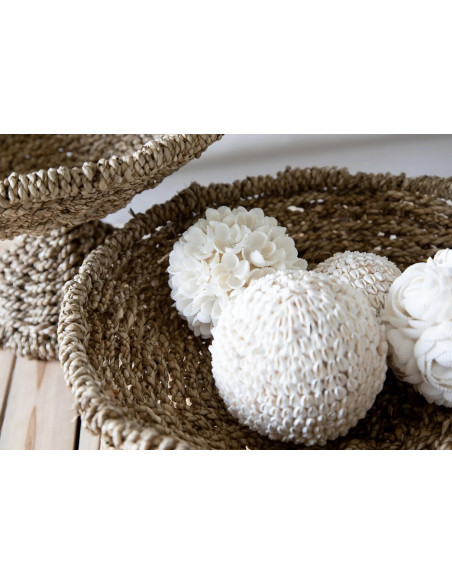 Déco originale à suspendre Bulles 9 cm en Coquillage Blanc The Shell 