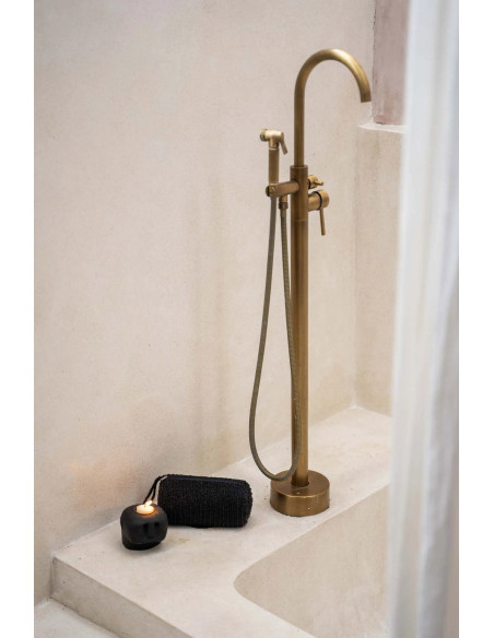 Bougeoir Personnage 10 cm en Grès Noir The Sumba Stone 