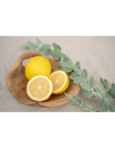 Corbeille à fruits originale Ronde 20 cm en Bois de teck Naturel The Bowl Tray 