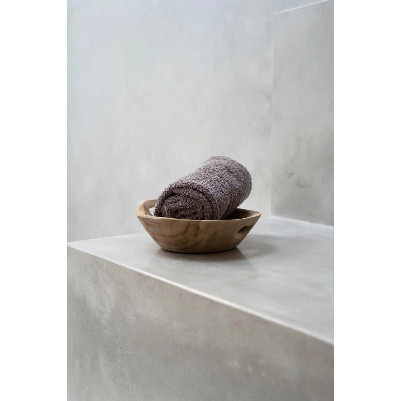 Corbeille à fruits originale Ronde 20 cm en Bois de teck Naturel The Bowl Tray 