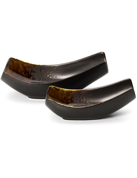 Saladier japonais moderne 21 cm Céramique Marron The Merapi 