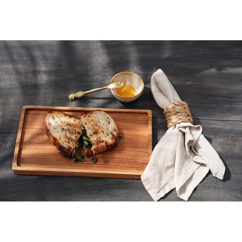 Bol à sauce rond 7 cm Grès Blanc cassé Marron The Cascais 