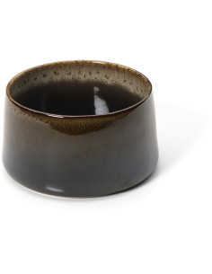 Grand Bol japonais Rond 16 cm Noir Marron The Kyoto 
