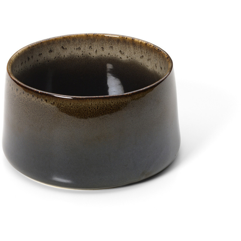 Grand Bol japonais Rond 16 cm Noir Marron The Kyoto 