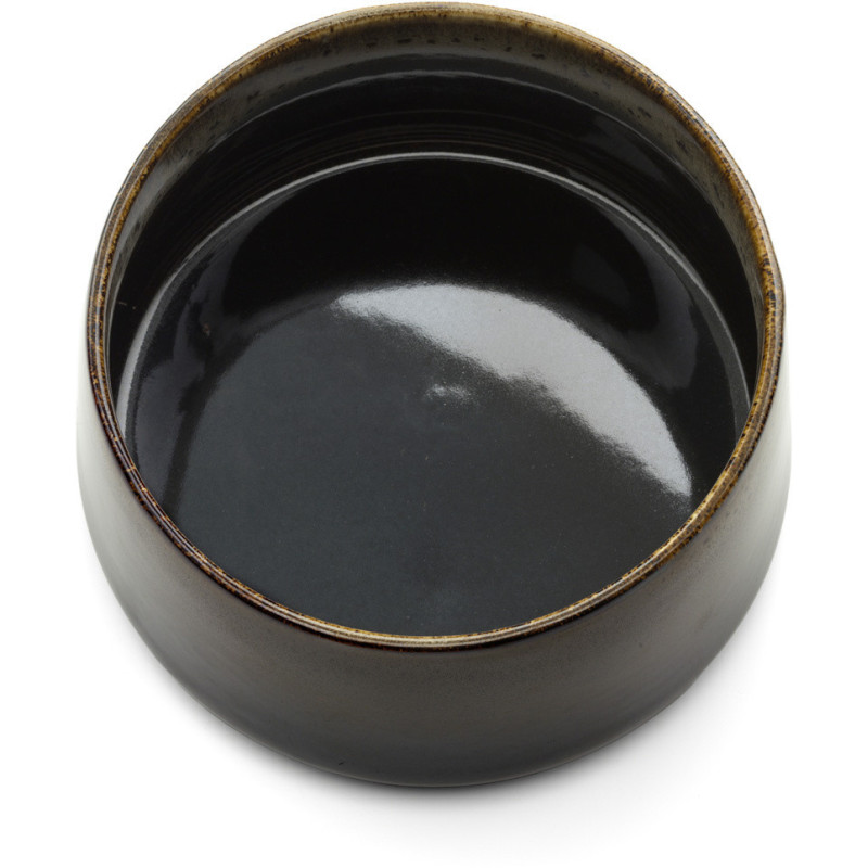 Grand Bol japonais Rond 16 cm Noir Marron The Kyoto 