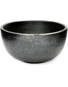 Bol rond 16 cm Terre cuite Noir Effet brulé The Burned 