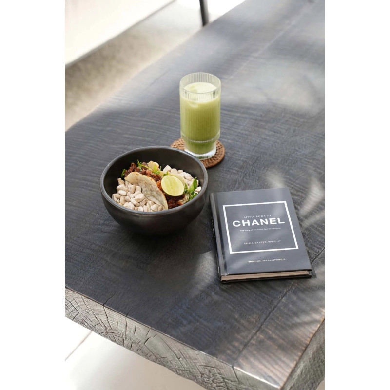 Bol rond 16 cm Terre cuite Noir Effet brulé The Burned 