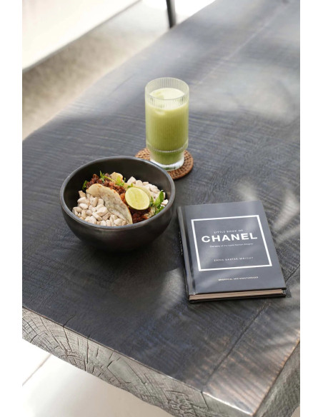 Bol rond 16 cm Terre cuite Noir Effet brulé The Burned 