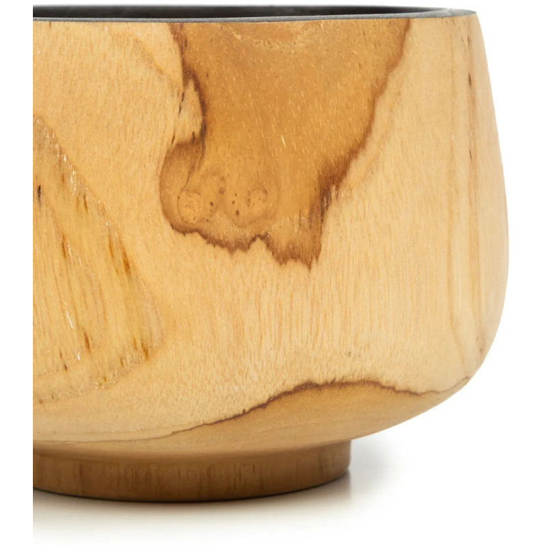 Bol apéro Rond 12 cm en Bois de teck Naturel Noir The Bondi 